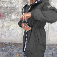 Shagina | Lässiger Mantel mit Kapuze