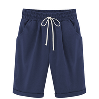 Alexandria | Lässige Übergrößen-Shorts mit elastischem Bund