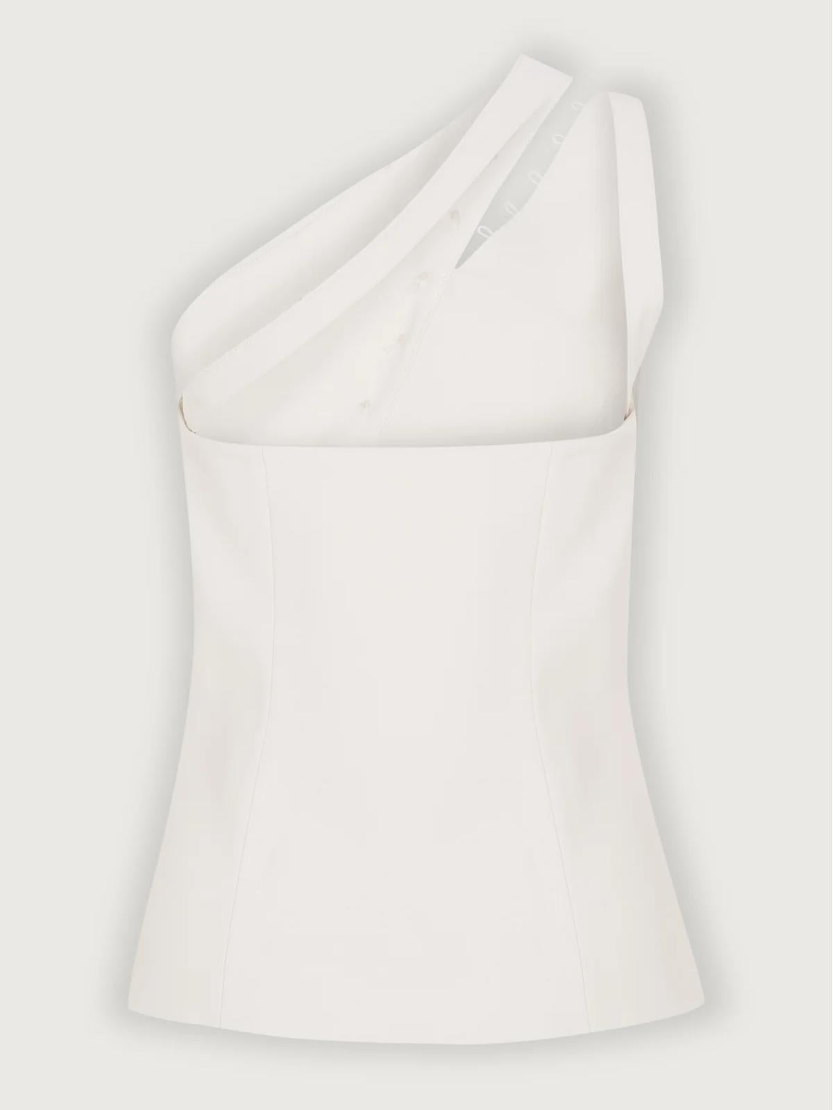 Ash | One-Shoulder-Top mit Knopfdetails