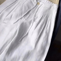 Janissa | Weite Hose aus Baumwoll-Leinen-Mix