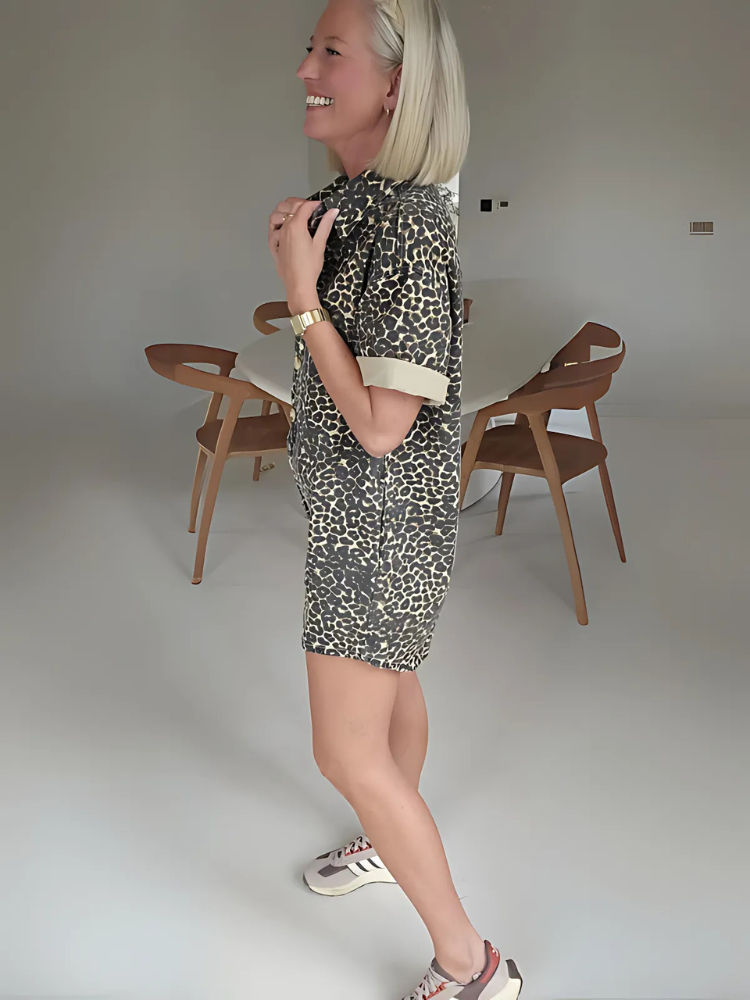 Aniyah | Stylischer Mini-Strampler mit Leopardenmuster