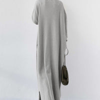 Frieda | elegantes Damenkleid mit V-Ausschnitt und langen Ärmeln