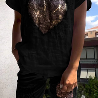 Mirabelle | Elegantes Zweiteiler-Set mit Goldprägung