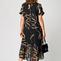 Analeia | luftiges Chiffonkleid in Plus-Size