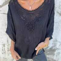 Elize | Besticktes Ausschnitt-Top