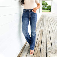 Theda | Gewaschene Stretch-Jeans