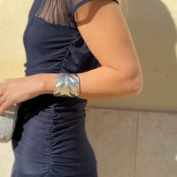 Lauren | Chiffonkleid mit Rundhalsausschnitt für Damen