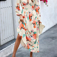 Nicel | Florales Kleid mit Laternenärmel