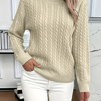 Glenda | Zopfmuster-Strickpullover