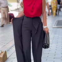 Rita | Asymmetrische Hose mit weitem Bein