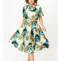 Katie | feminines Chiffonkleid in großen Größen für den Sommer