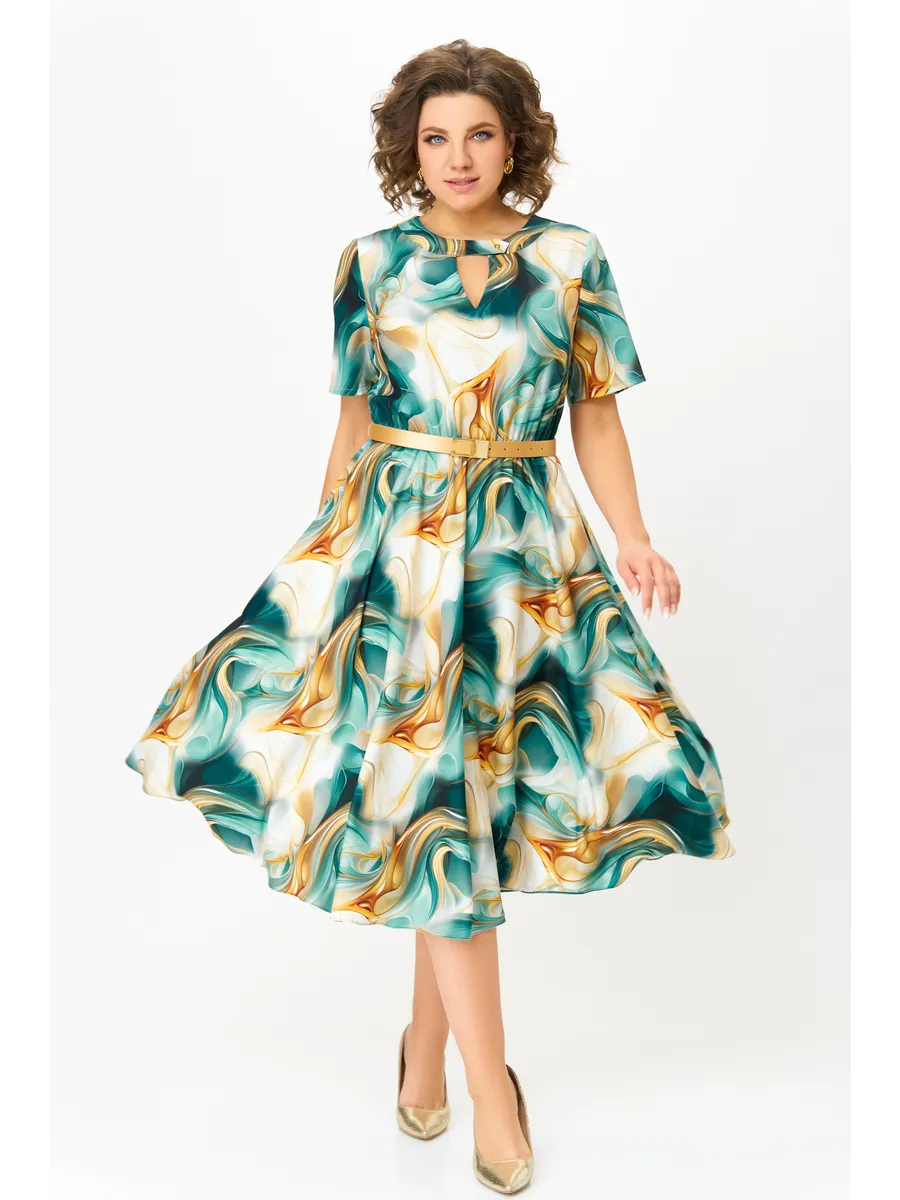 Katie | feminines Chiffonkleid in großen Größen für den Sommer