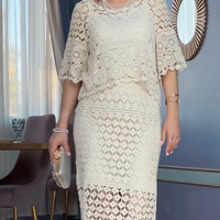 Dalyn | Elegantes Retro-Set mit Spitzen-Ärmeln