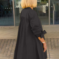 Tesla | Lange Hemdjacke aus Baumwolle für Frauen