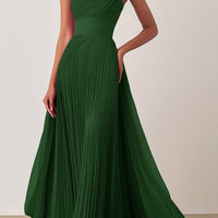 Jamie | Ein-Schulter-Falten-Ballkleid