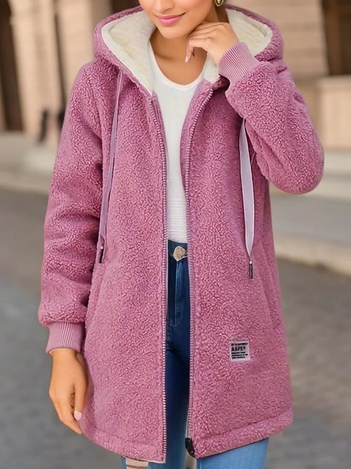 Samira™ | Kapuzenjacke aus Fleece mit Reißverschluss
