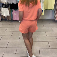 Kylee | sportliche Shorts mit Kapuzen-Design