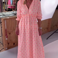 Maisy | elegantes Kleid mit Herzmuster