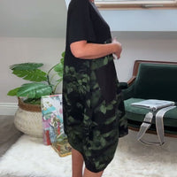 Norena | Patchwork-Kleid mit Blumenprint