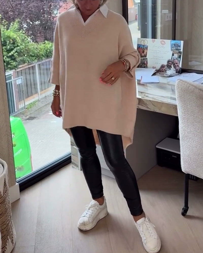 Shaimy | V-Ausschnitt-Pullover