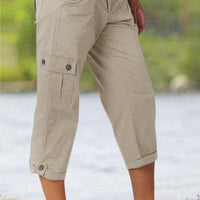 Harper | Lässige Cargohose mit halbhohem Bund und Bundfalten