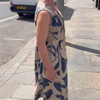 Barbara | modisches Kleid mit V-Ausschnitt und floralem Druck