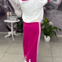 Hasela | Set mit Kapuze Kordelzug bedruckter Rock