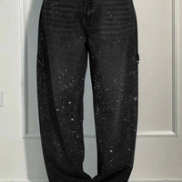 Cris | Trendige Loose-Fit Jeans mit Glitzer