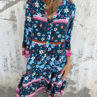 Jewel | Elegantes Kleid mit floralem Design und herzförmigem Ausschnitt