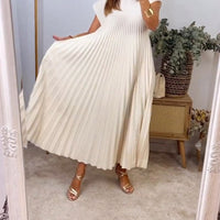 Moira | Ärmelloses Elegantes Plissee-Kleid