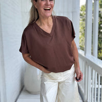 Sam | Stylisches Top mit Kartuschenmuster