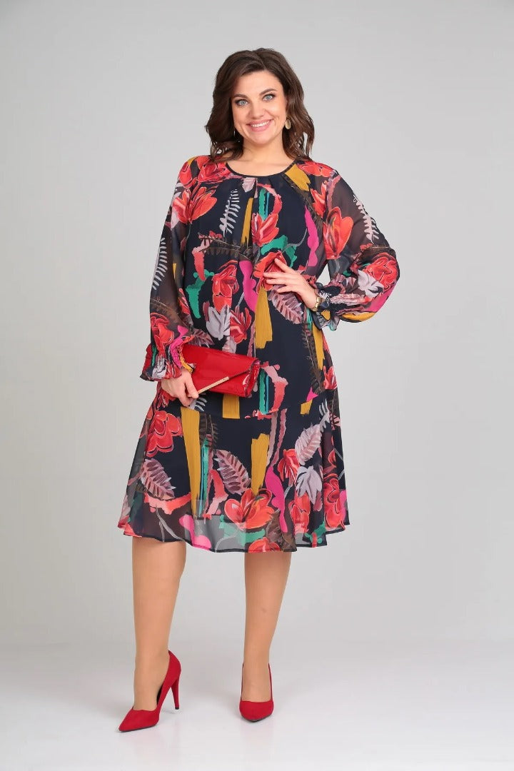 Meilani | trendiges Kleid mit floralem Muster