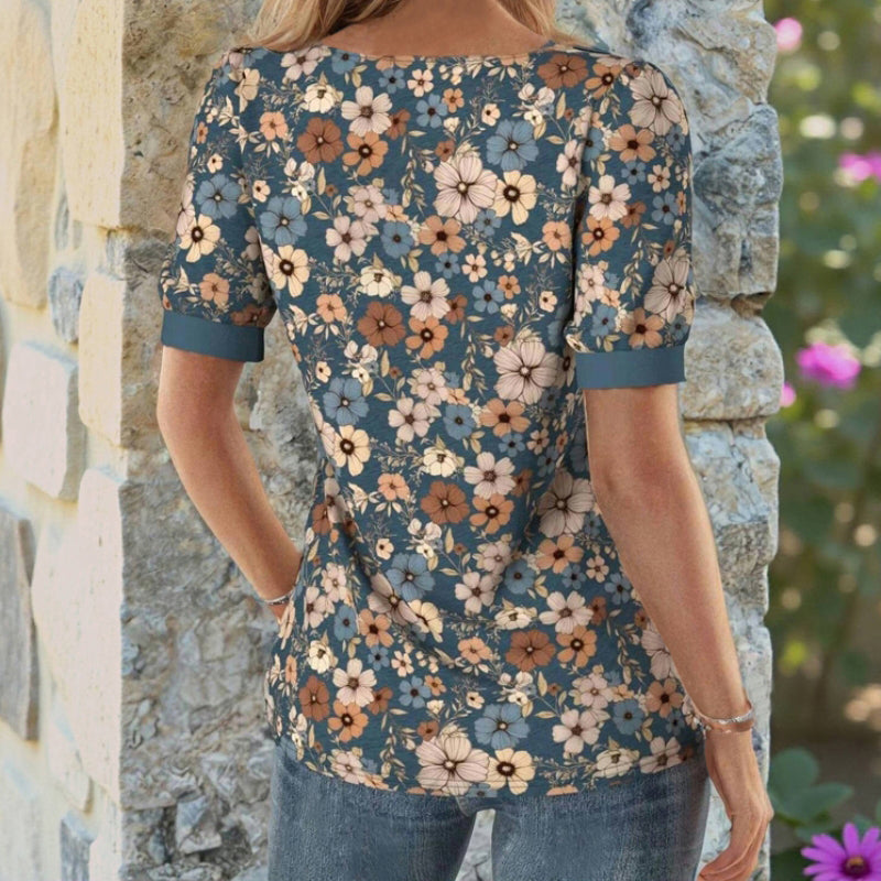 Annie™ | Zeitlose Bluse im Vintage-Blumenprint