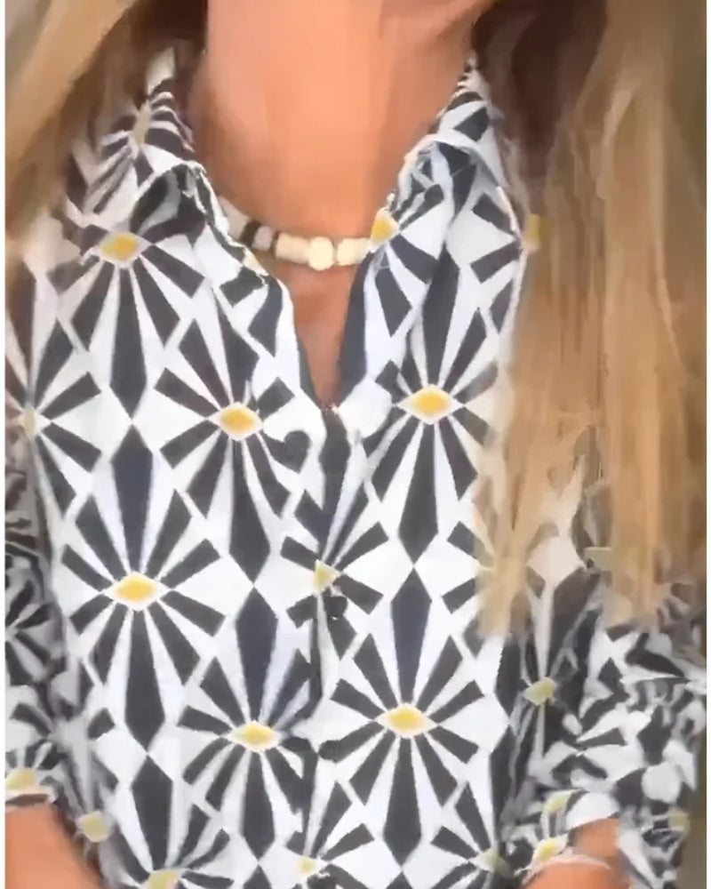 Mia | Kleid mit Boho-Print