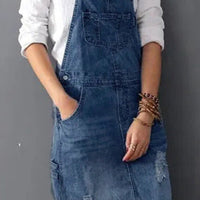 Sylie | Trendiges Denim-Latzkleid