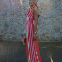 Effie | stylisches Streifenkleid mit Kreuzträgern für den perfekten Sommerlook