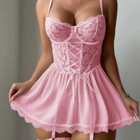 Mari | Sinnliches Dessous-Kleid mit Spitze und Korsett-Detail