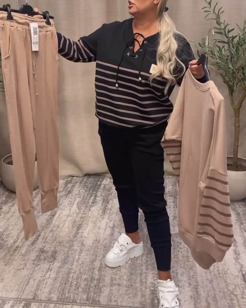 Bivia | Zweiteiliges Sport-Set mit Streifen