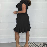 Bhea | Schickes Sommerkleid mit V-Ausschnitt und Volantdetails