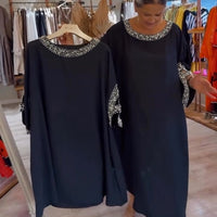 Leni | edles Damenkleid mit Perlenbesatz