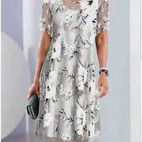 Kali | Elegantes Midikleid mit Rundhalsausschnitt