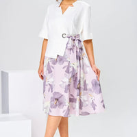 Marjorie | hochwertiges Kleid mit Baumwoll-Seiden-Mix