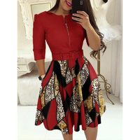 Gesa | Elegante Kleid mit langen Ärmeln und Gürtel