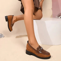 Jinna | Damen-Loafer mit Metallkette