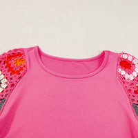 Meribeth | Häkel-Top mit Blumenmuster