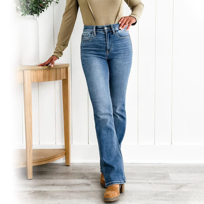 Theda | Gewaschene Stretch-Jeans