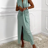 Marie | feminines Midikleid mit V-Ausschnitt