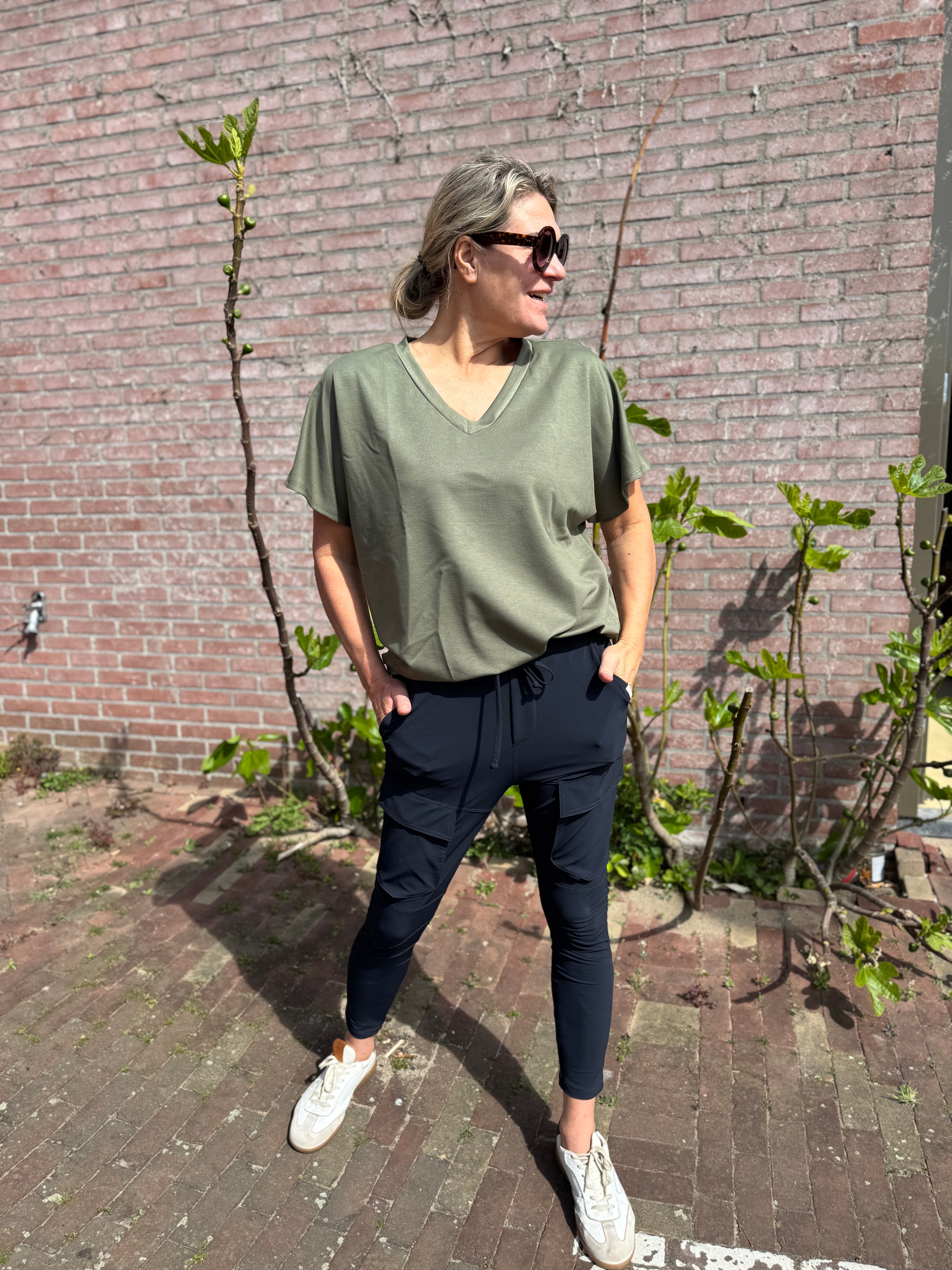 Sam | Stylisches Top mit Kartuschenmuster