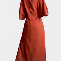 Ayla | lässiges Freizeitkleid, V-Ausschnitt und Knopfleiste.