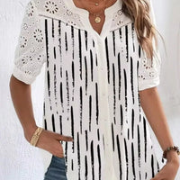 Fran | Elegantes Hemdsärmelchen mit Druck